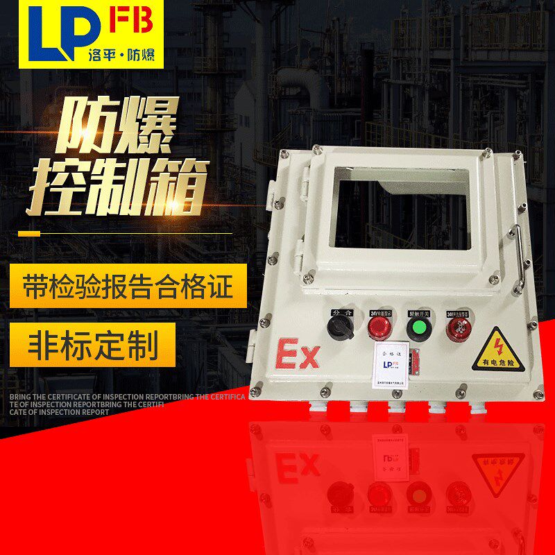 7寸触摸b屏防爆控制箱 工业10寸屏防爆箱外壳带快开门可视窗配电