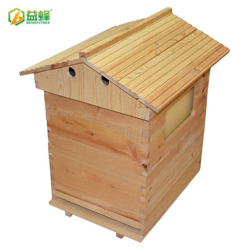 厂家直供亚马逊热卖自流蜜蜂箱中蜂意蜂塑料自流蜜巢框巢础蜂箱
