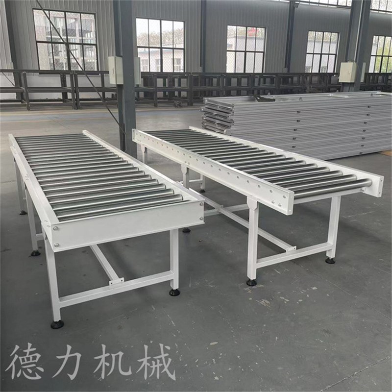 无动力手a推滚轮输送机小型滚筒输送线辊道线托辊传送带输送设备