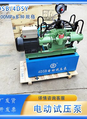 四缸压力测试h测漏4DSB压力自控电动试压泵管道容器锅炉打压泵