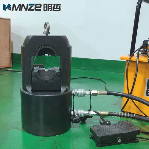 精品60T200T粗钢丝绳专用液压压接机 八字形椭圆铝套压套机3-24mm