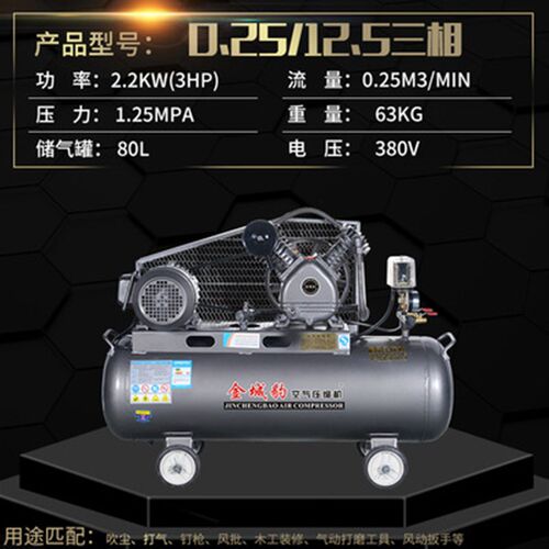空压机大型高压7.5KW打气泵小型E汽泵喷漆220v汽修空气压缩机