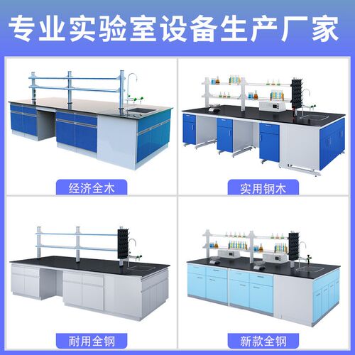工厂学校实验室工作台中央操作台耐酸H碱实验桌理化板pp实验台