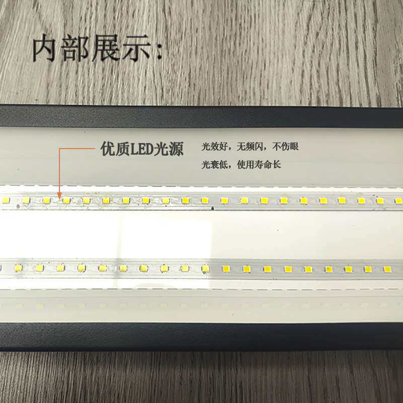 led方通灯长条用灯铝方通办公灯格栅吊顶办公室吊灯超市条形灯