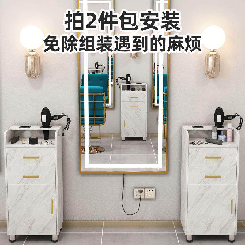 理发店工柜发储廊用理发专柜工具台美发店物柜BVZ具镜台小柜子工