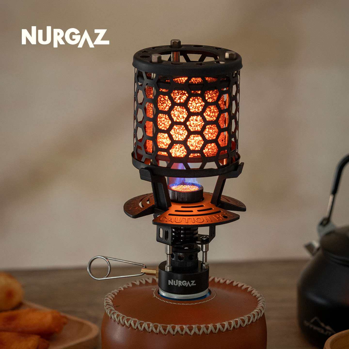 炉客NURGAZ户外取暖器秋冬露营速热取暖炉一炉两用取暖器便携收纳