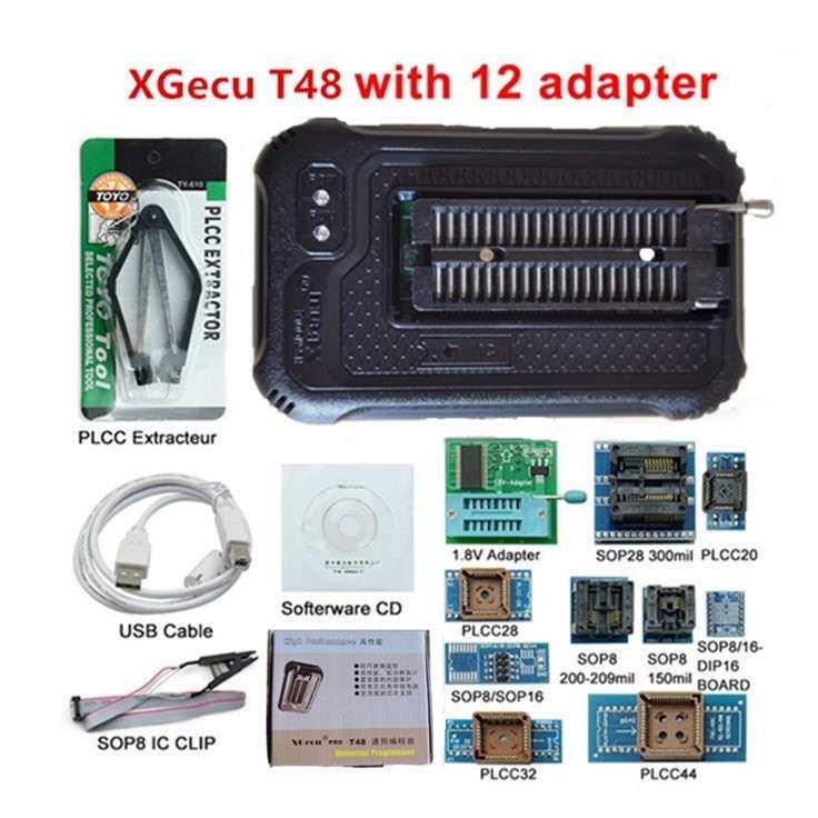 XGecu T48 TL866通用编程器 笔记本汽车主板 flash bios烧录