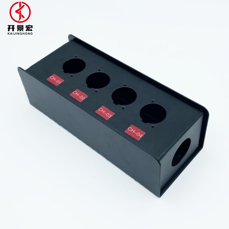 舞台4路D型卡农公母RJ45缆盒