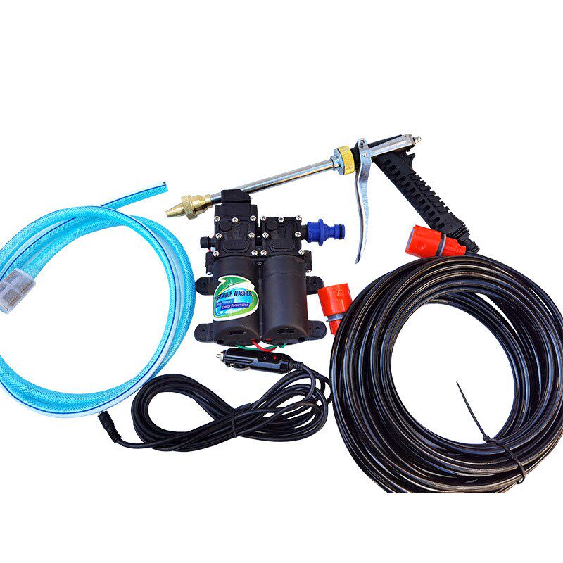 220转12v带工具箱车载洗车器 便携式手提刷车工具家用汽车洗车机
