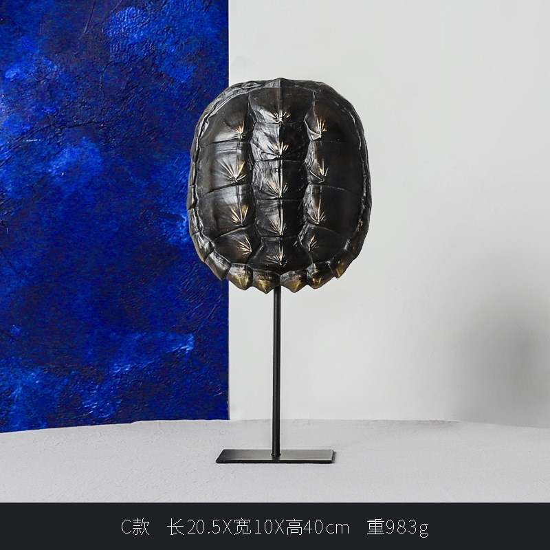 创意摆件乌龟甲壳树脂工艺品摆饰室内装修摆件桌面装饰品一件代发