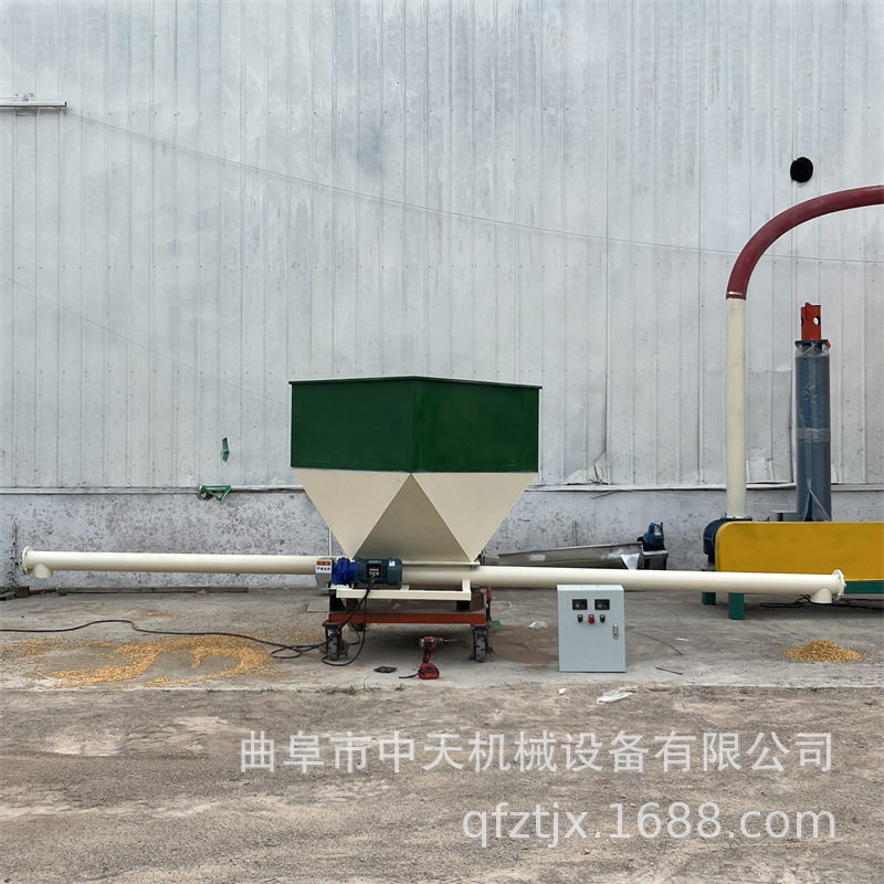 双出料口米糠稻糠喂料机海泡石粉加料机料斗内置拨料加粉机lxxx