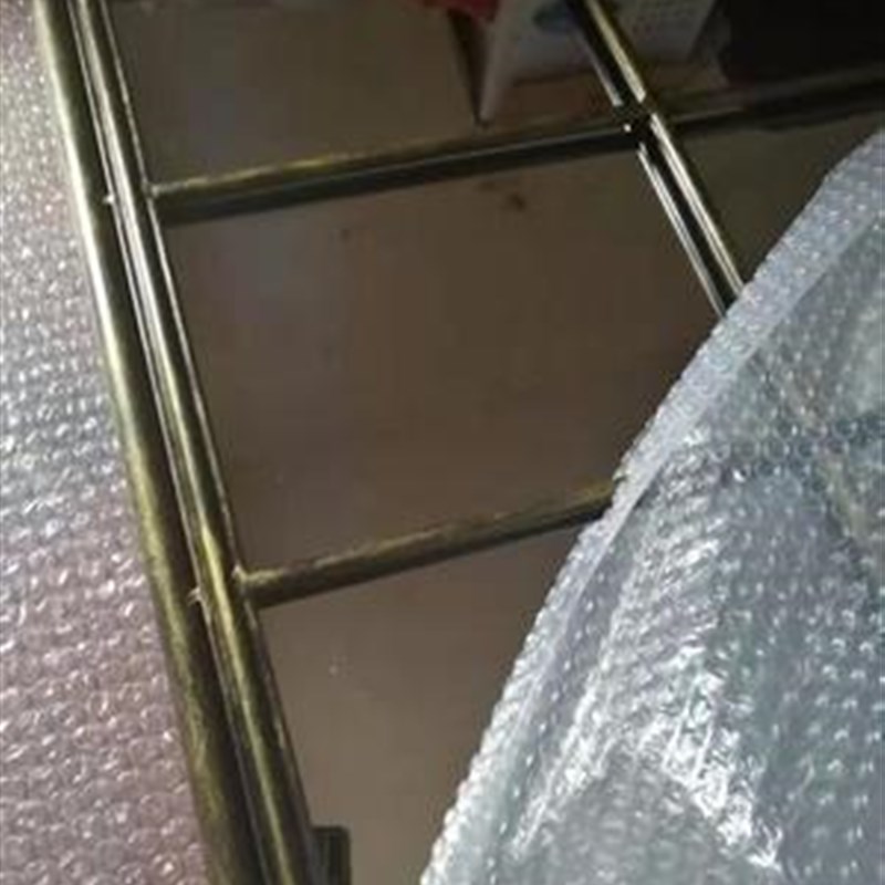 美式铁艺假窗镜框卧室简约家居复古拼接全身镜壁挂金属试衣镜可批