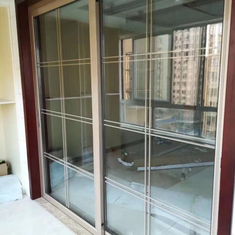 厨房阳台推拉门客厅卫生间移门双层钢化玻璃中空门钛镁铝合金隔断