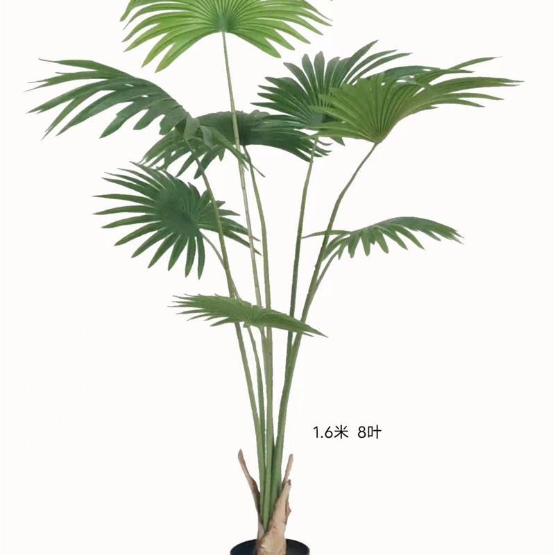 仿真蒲葵盆栽 唐棕葵扇葵棕榈盆栽 假树植物室内客厅装饰摆件