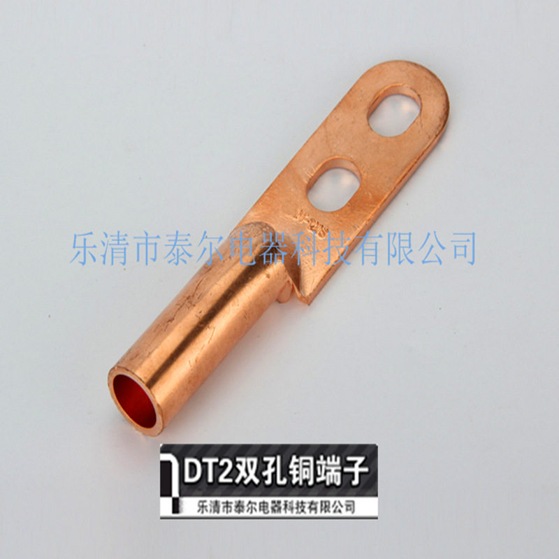 铜接线端子双孔铜鼻子DT2-500平方铜鼻子双孔接线端子DT-500S