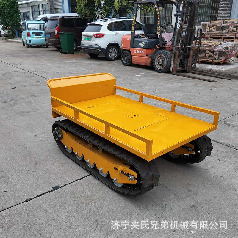 工地可旋转液压底盘旋转遥控履带链轨机橡胶履带电动履带底盘总成