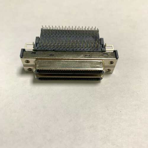 工业插头SCSI68pin双层三相连接器2-56螺丝VHDC-68电工电气厂家