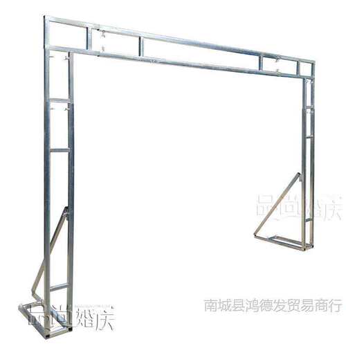 婚庆广告背景杆伸缩架Kt板拱门舞台户外婚礼布置道具喷绘简易桁架