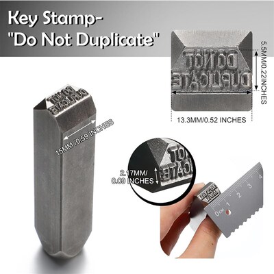 钢印 字母冲 钥匙冲压工具 Do Not Duplicate