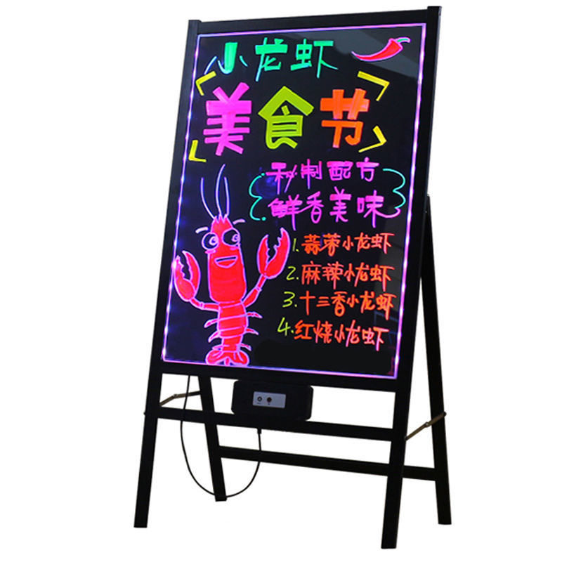 摆摊发光LED电子荧光板广告牌黑板展示牌商用写板地摊发光广告牌