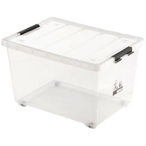 塑料收纳箱透明家用衣服储物箱玩具杂物箱收纳盒整理箱90L