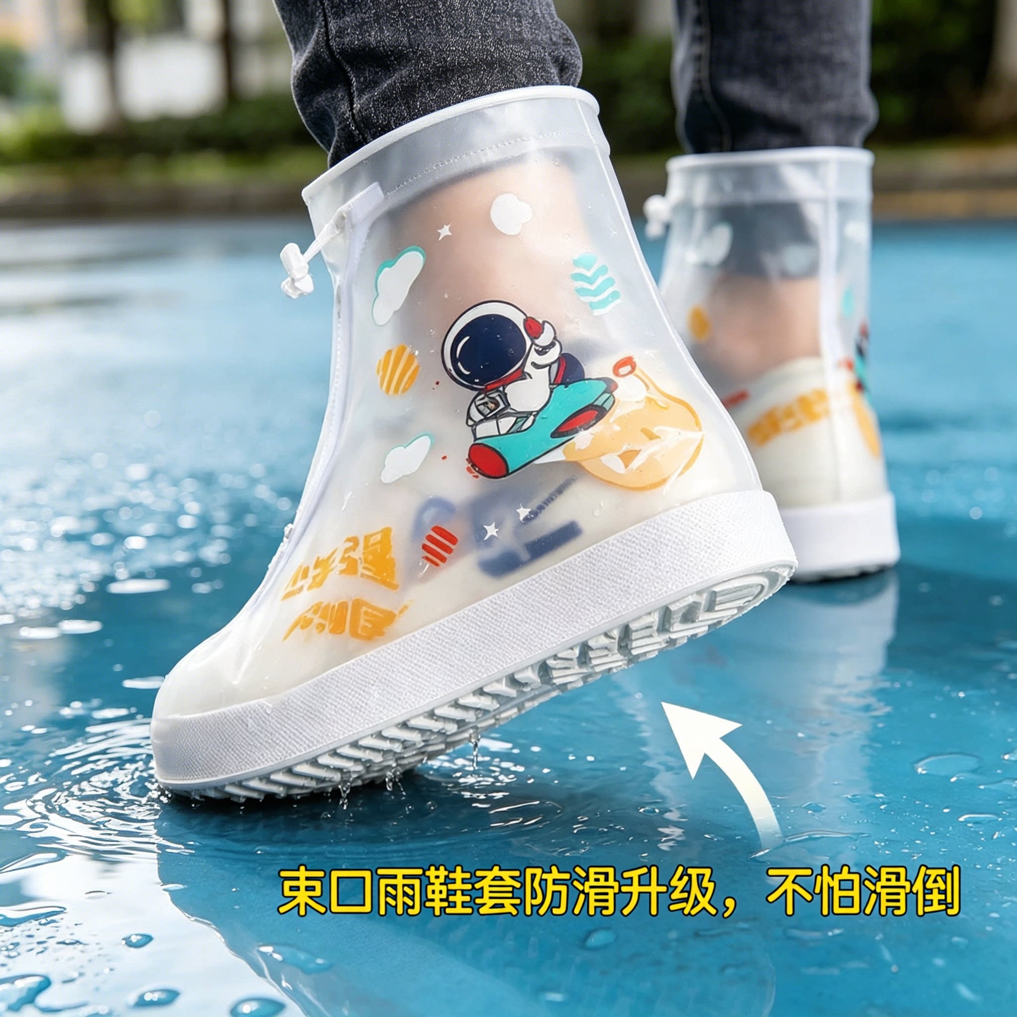 儿童雨鞋套男女童下雨防水脚套