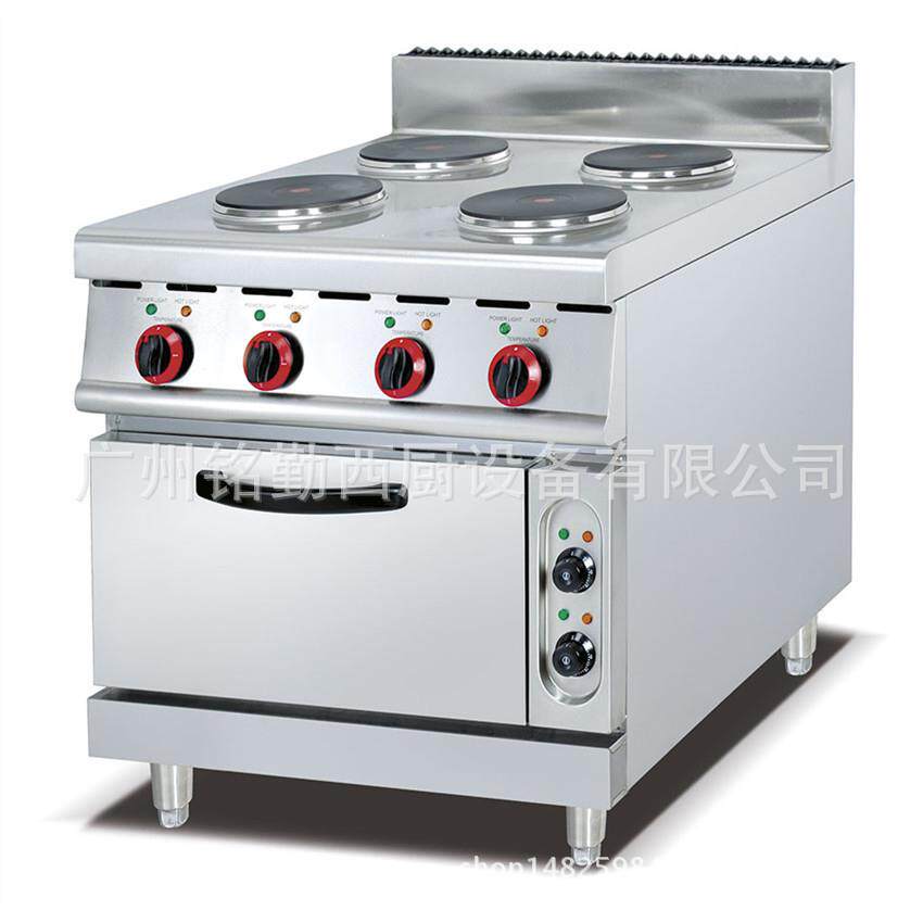 EH-887B商用立式电热四头圆形板煮食炉连电焗炉 烤箱 拉伸款豪华