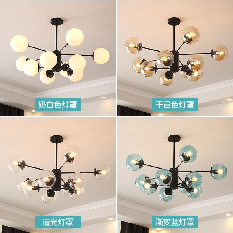 北欧风格灯具客厅吊灯创意餐厅灯个性简约大厅现代卧室灯魔豆吊灯