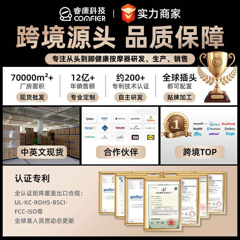 汽车按摩坐垫车用家用臀部颈椎腰背部按摩器车载加热按摩靠垫跨境