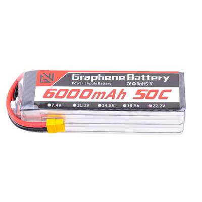 GWRC航模电池6000mah 50C 2s3s4s6s7.4v11.1v14.8v22.2v穿越机FPV