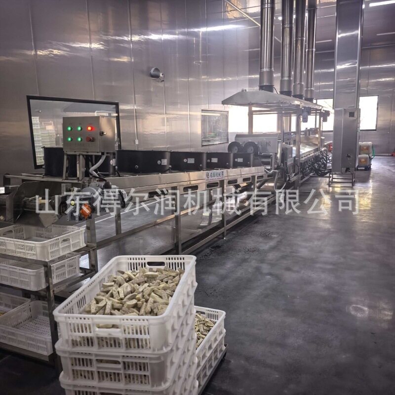 牛蒡条油炸流水线上浆机平铺裹粉机上门安装调试1500kg/h