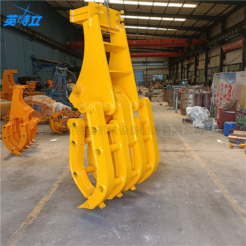 Excavator attachments for grabbing wooden objects废料液压抓