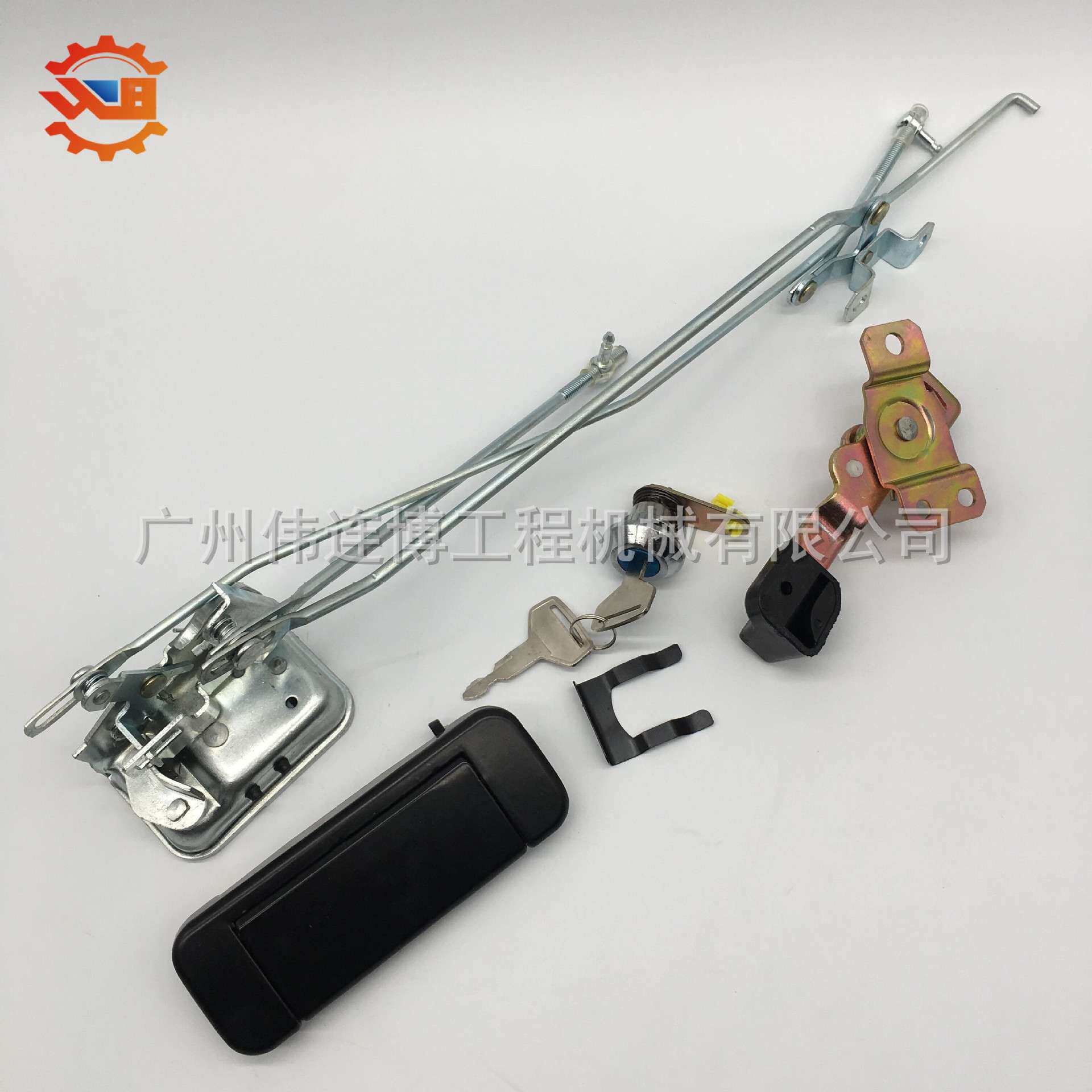 三一挖掘机配件SY55/65/75C-9/135C/200-8驾驶室门锁总成锁芯锁块