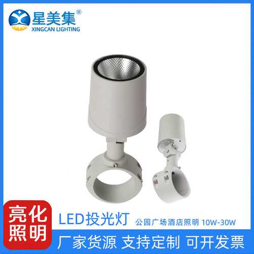 10W20W30W户外花园庭院景观灯LED户外草坪灯假山照树防水投光灯