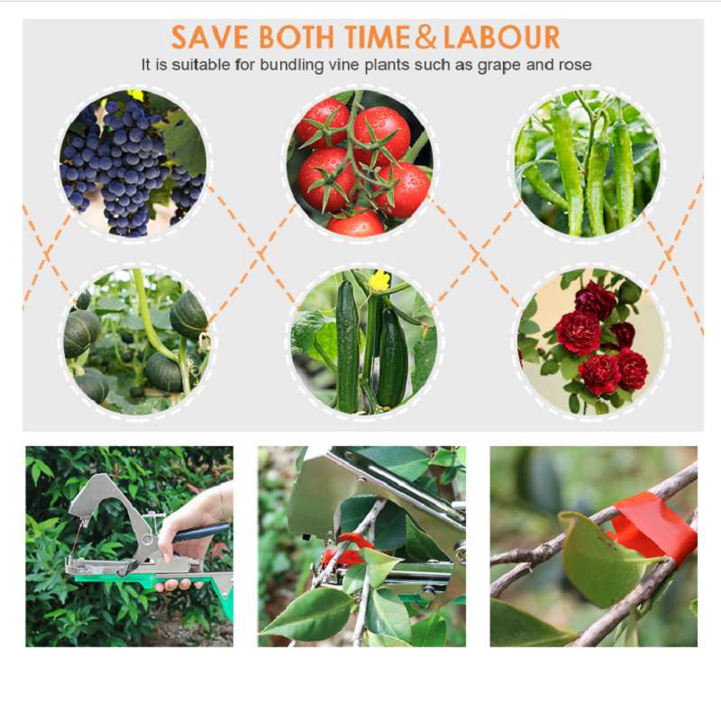跨境园艺绑枝机葡萄番茄丝瓜辣椒等植物藤蔓打结机捆扎器园林工具