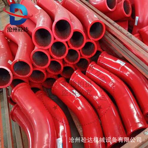 混凝土输送砼泵弯管 双层合金砼泵弯管 R1000*90°地泵弯管