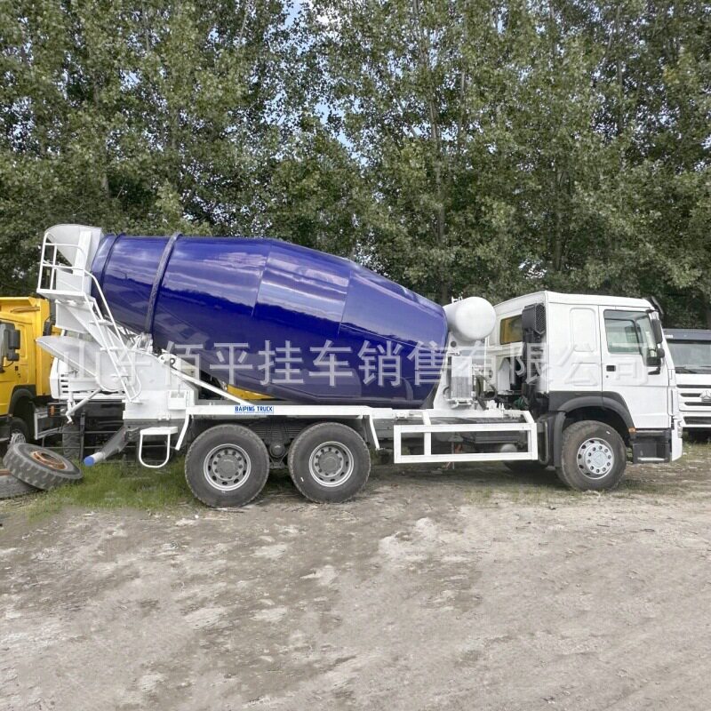 出口全挂车混凝土搅拌罐