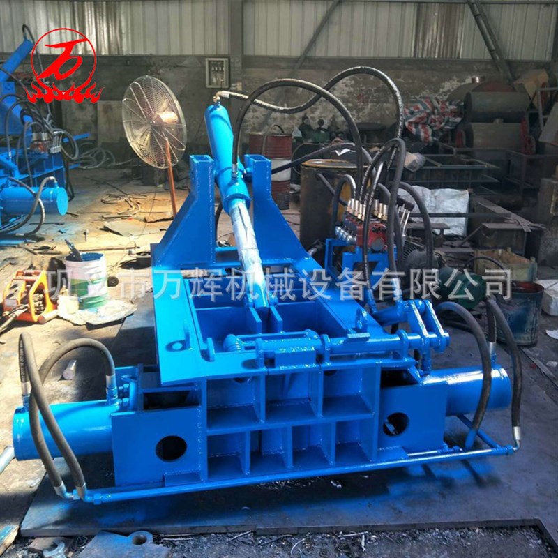 全自动铁粉成型压块机 有色金属B打包机 报废汽车自行车压块成型