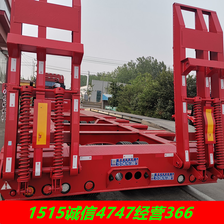 白银14米8桥高低板拖挂车95公分