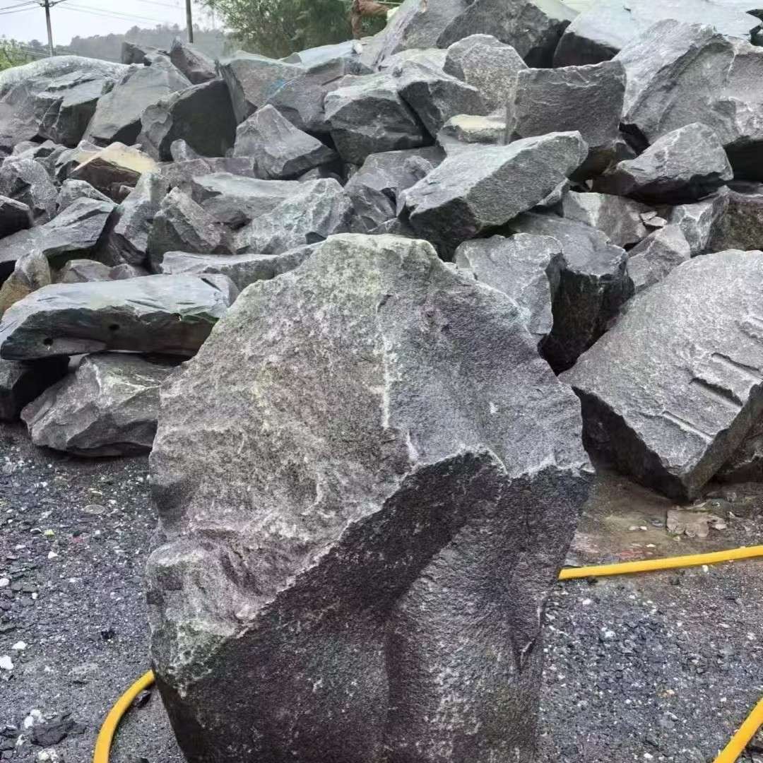 中国黑源头工厂石材 假山流水造景