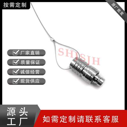 兼容世伟洛克QC4/QC6/QC8仪表快速接头戴绳索管茎公头316L不锈钢