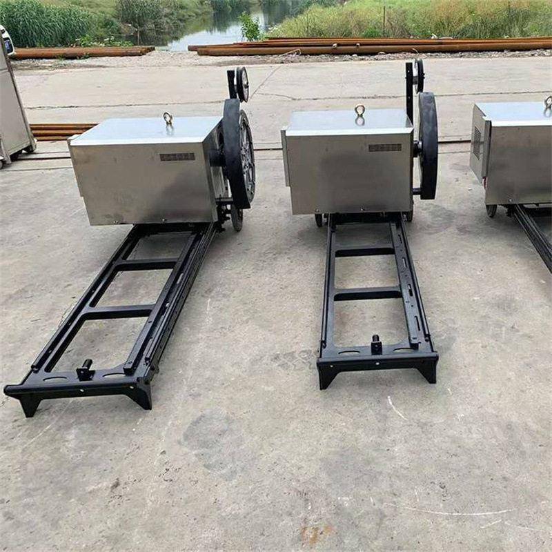 小型电动绳锯机22kw 水泥切断机 大理石桥梁钢筋混凝土切割线锯机