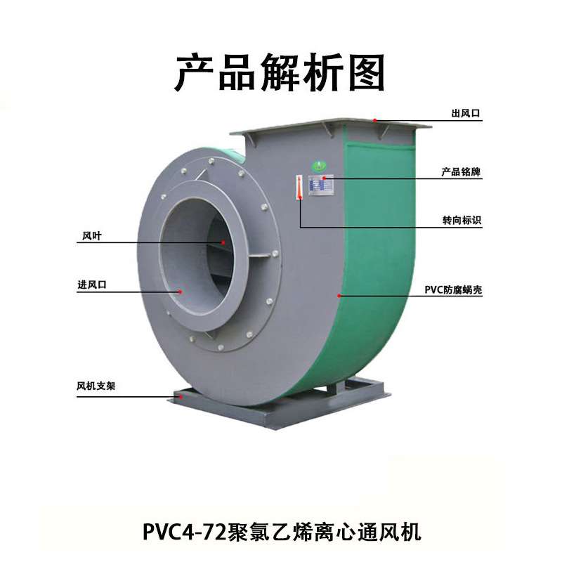 PVC4-62型聚氯乙烯离心通风机 实验室电镀等通风换气 离心通风机