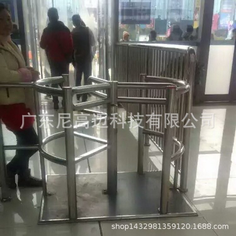 工厂直供半高单向旋转门车站出口单项半高旋转闸手推不可逆转挡闸