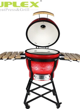 家用烟熏陶瓷烧烤j炉炭烤大块牛羊排bbq烤鸡炉焖烤Kamado Grill
