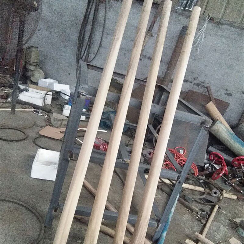 落地式全自动锄把机家用镐把洋镐木柄木棒砂光机四工位木棒圆棒机