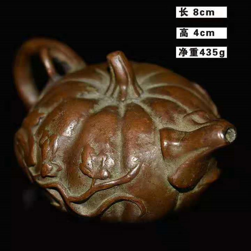 大量南瓜壶香插摆件 紫铜南瓜壶插香器工艺品