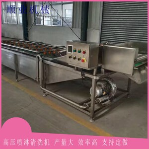 全自动蔬b菜清洗机 多功能桃子气泡清洗机  车厘子清洗成套流水线