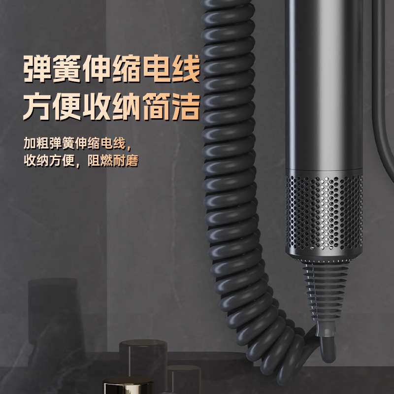 五星级酒店用高速吹风机壁挂式免打孔高档宾馆民宿学校电吹风家用