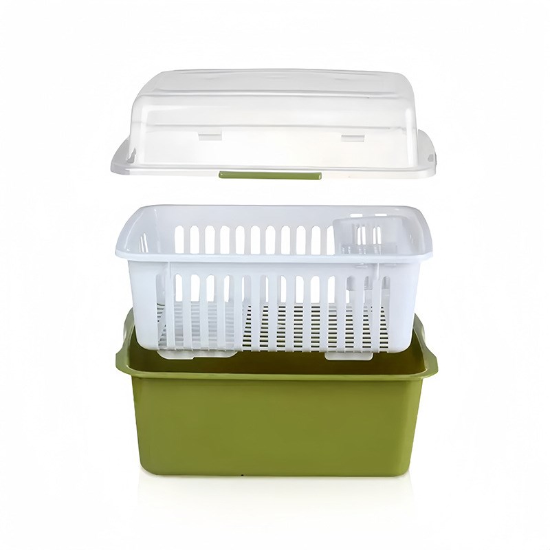 带盖塑料沥水碗架n模具家居厨房用品注塑塑胶模具加工生产